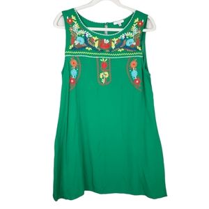 Mexican style Embroidered Sleeveless Dress